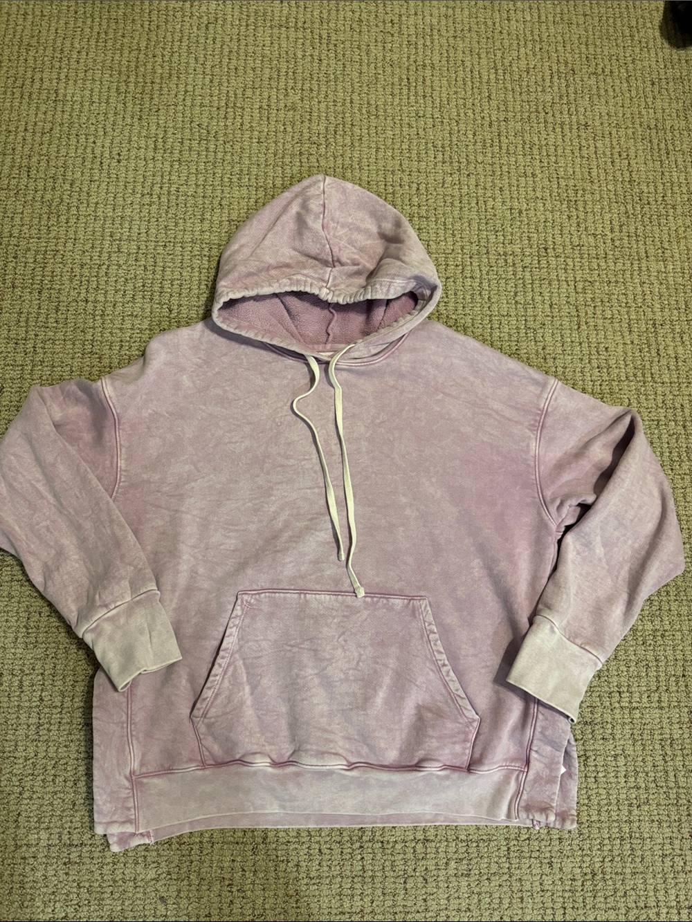 Washed Lavender Pullover Hoodie